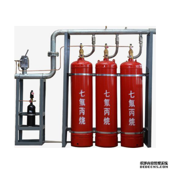 气体灭火防护区安装柜式七氟丙烷自动灭火系统要有哪些组件?